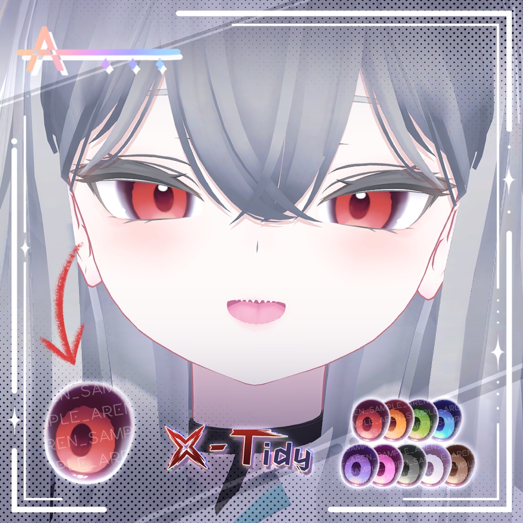 【9アバター対応】 【X-Tidy】 _Body&Makeup&eye_Texture