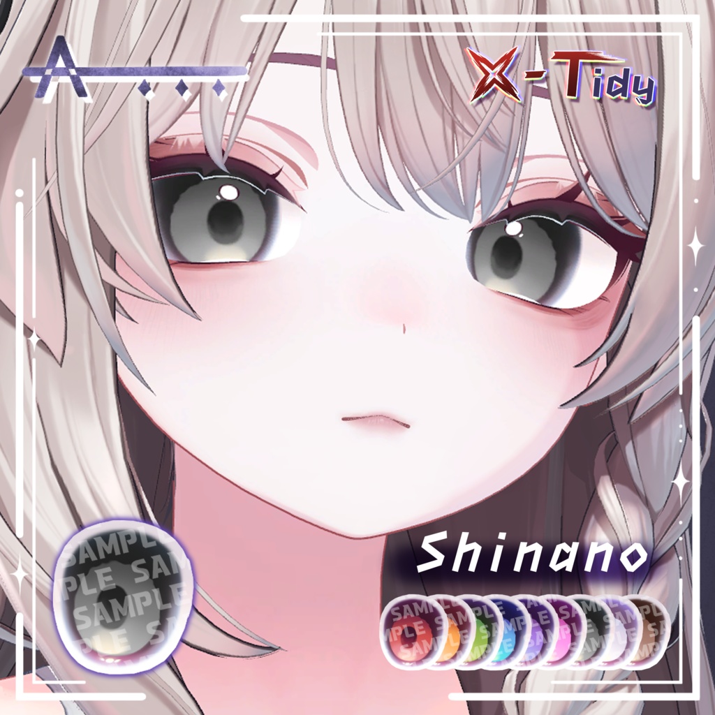 【4アバター対応】 【X-Tidy】 _Body&Makeup&eye_Texture