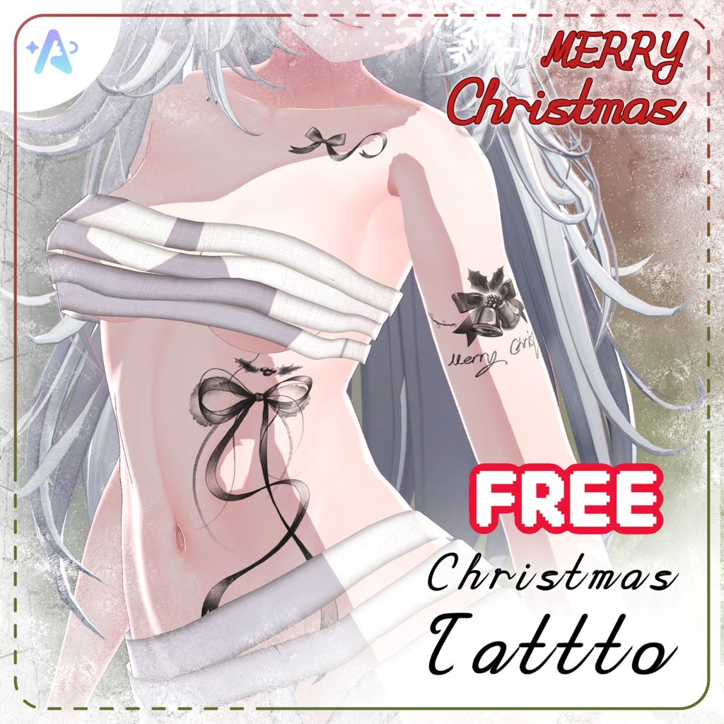 【‼️FREE💝】Christmas tattoo 期間限定販売‼️
