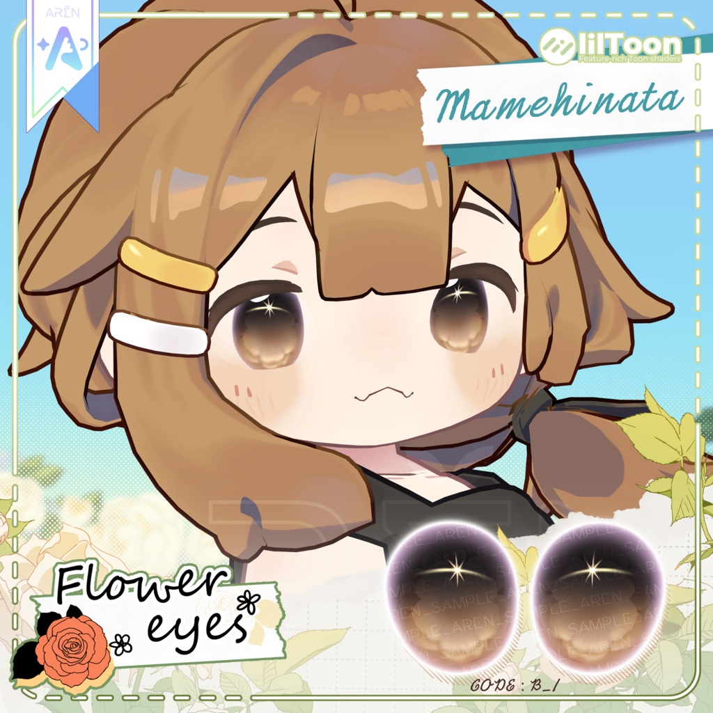 ‼️50% SALE🎁【28アバター】🏵️Flower Eyes Texture🏵️