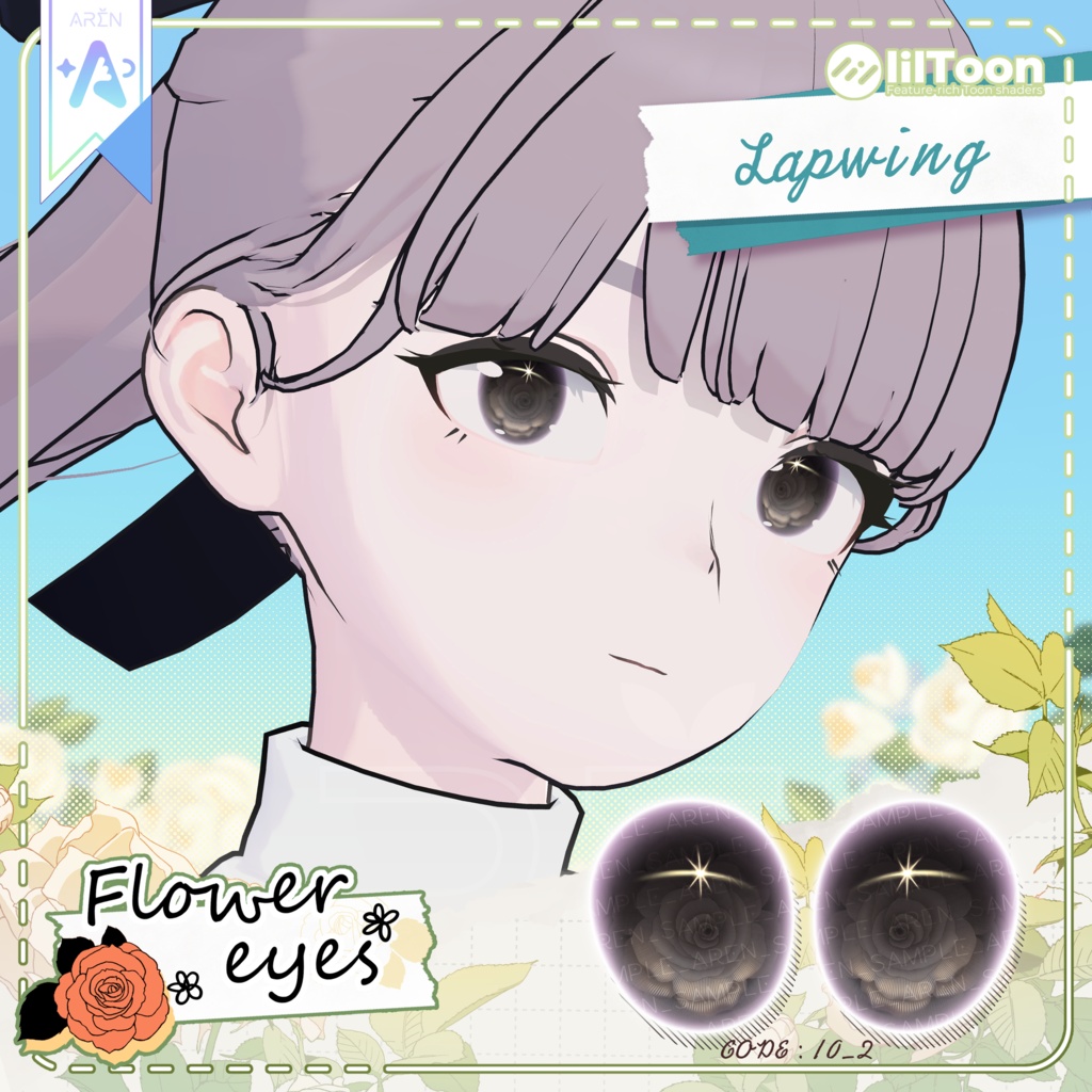 ‼️50% SALE🎁【28アバター】🏵️Flower Eyes Texture🏵️