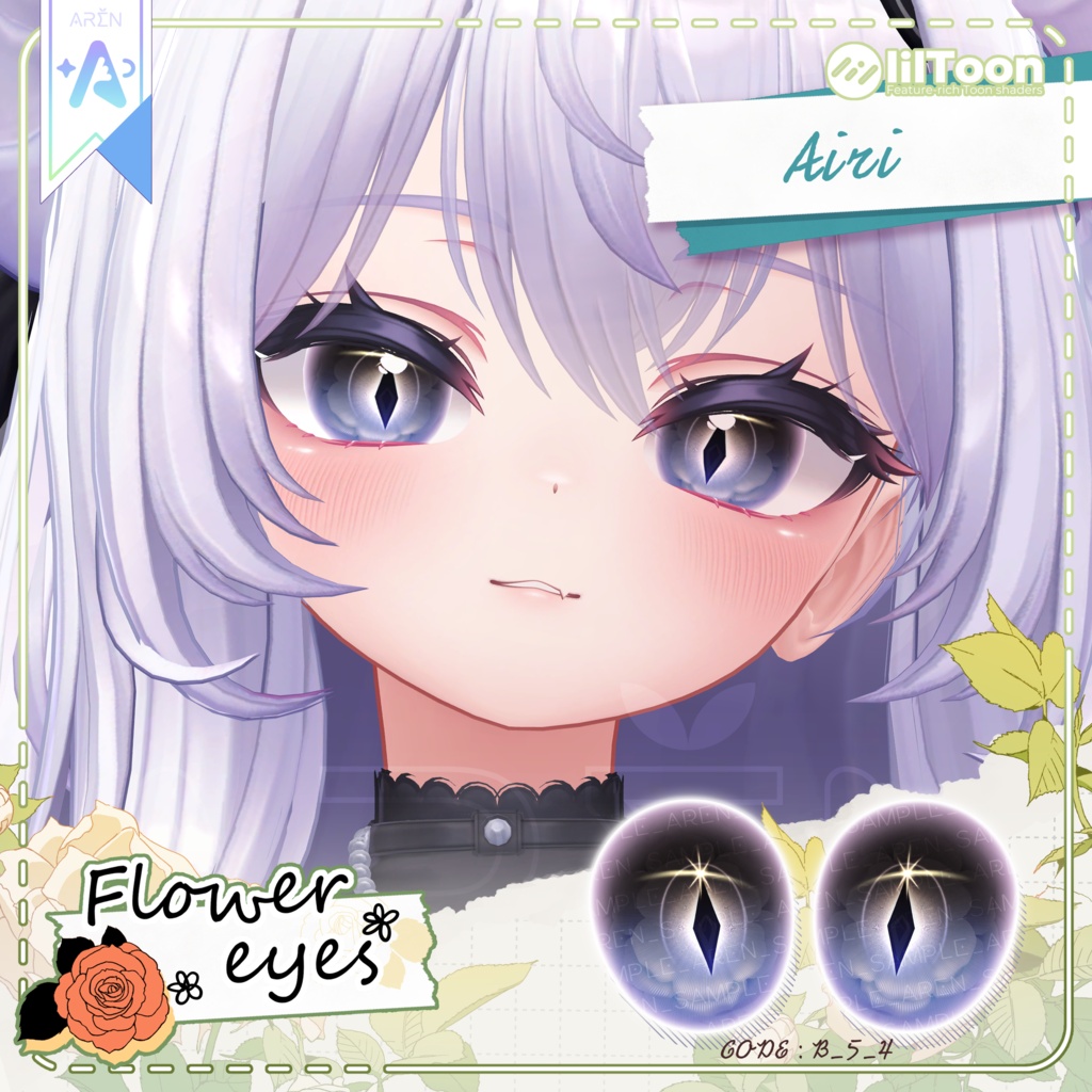 ‼️50% SALE🎁【28アバター】🏵️Flower Eyes Texture🏵️