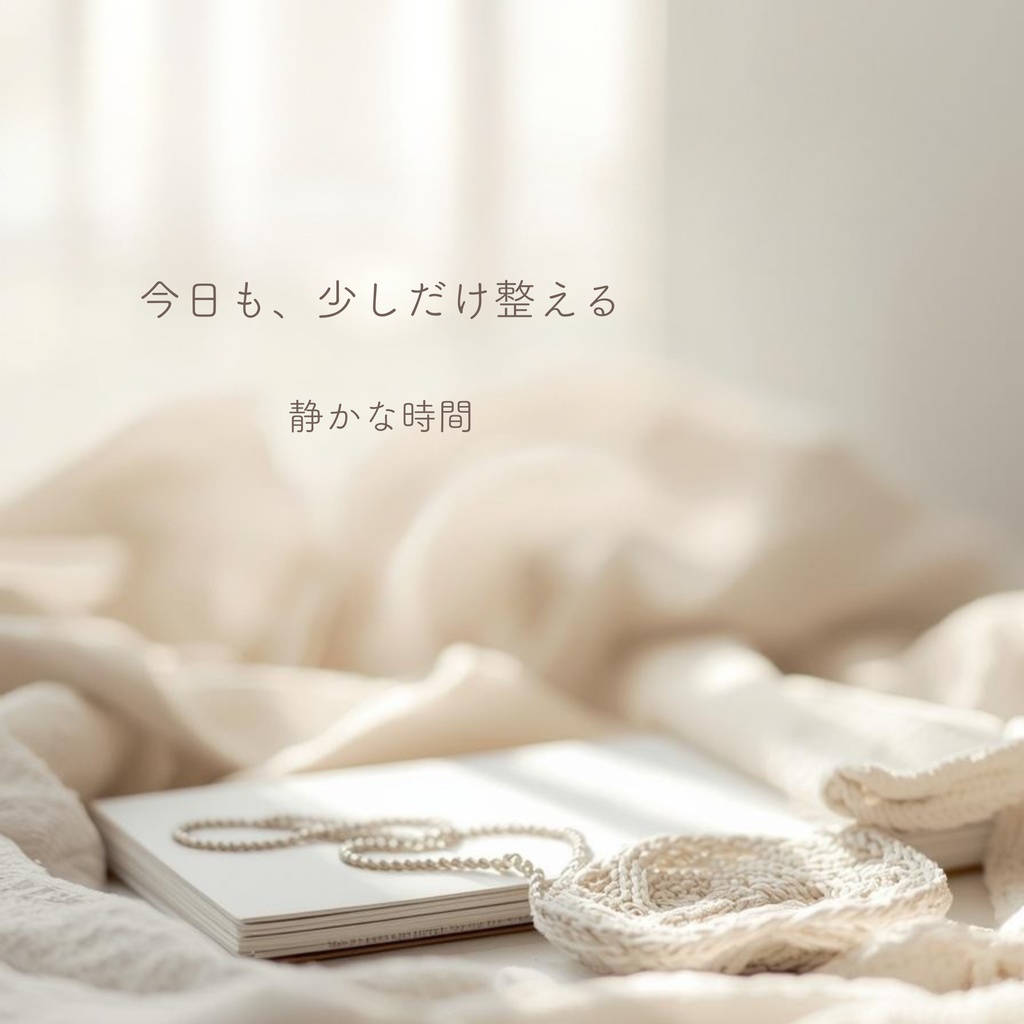 癒し・余白デザイン Canva投稿テンプレート(ベージュ&アイボリーセット)