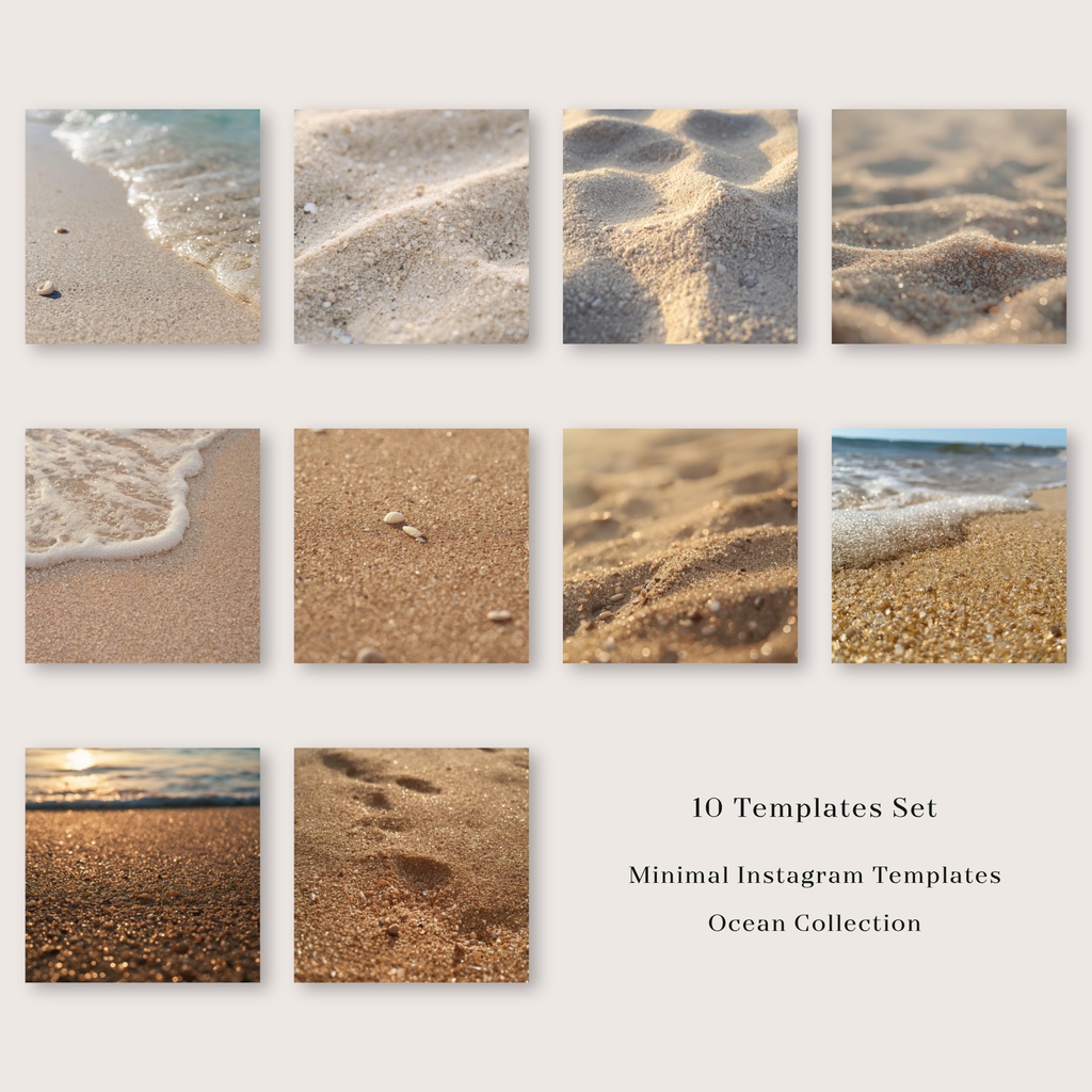 【画像テンプレ】 Ocean Collection｜Canvaデザイン素材（10枚セット）