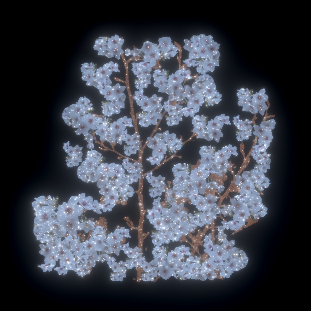 ★半額セール中★テクスチャ上へきらめく星配置シェーダー【桜モデル付】