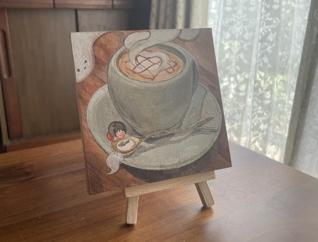【原画】　カフェオレ美味しいですよ