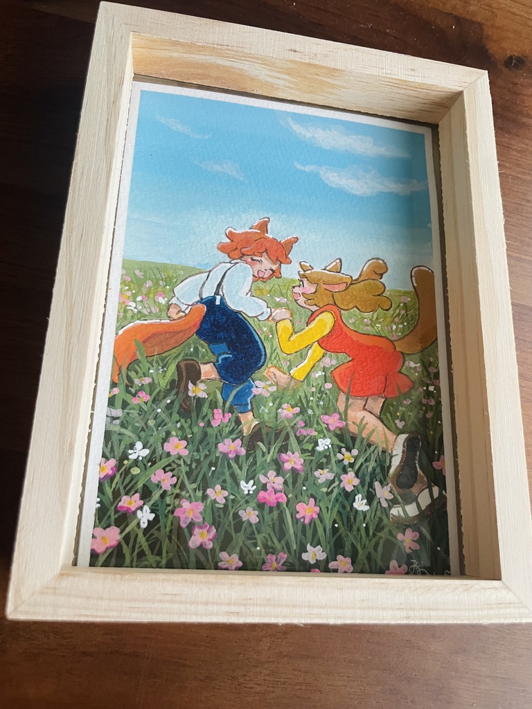 【原画】 花畑で君と