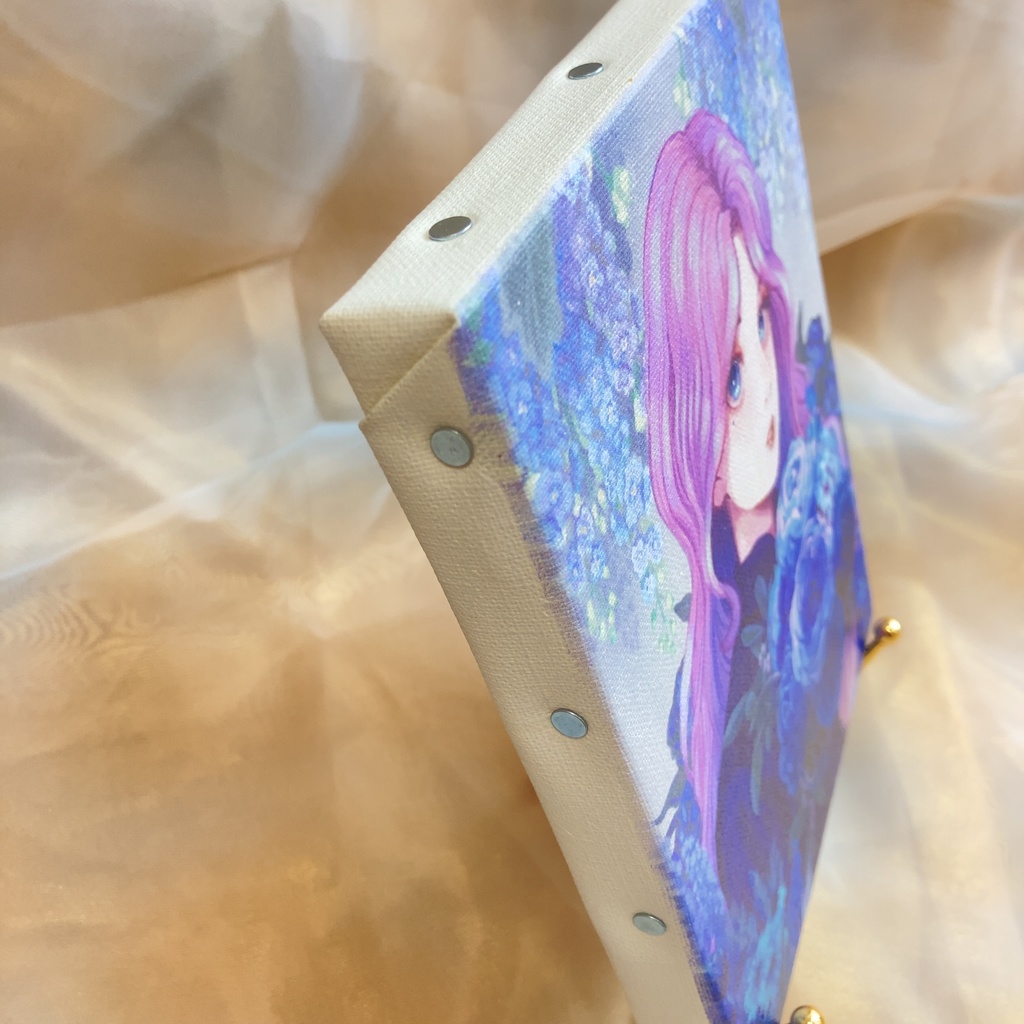 『Blue flower』キャンバスアート(F0サイズ)