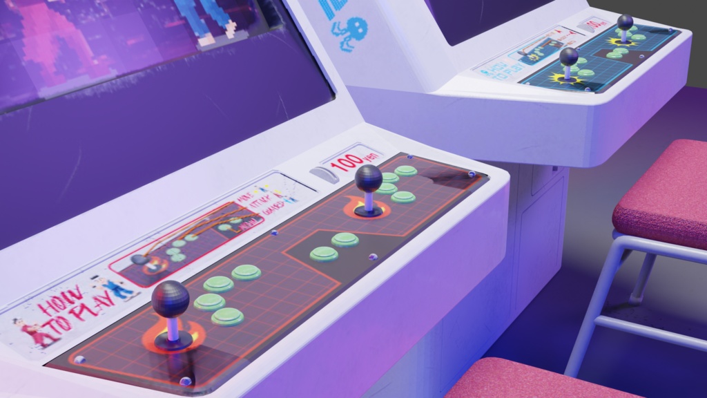 アーケードゲーム機セット