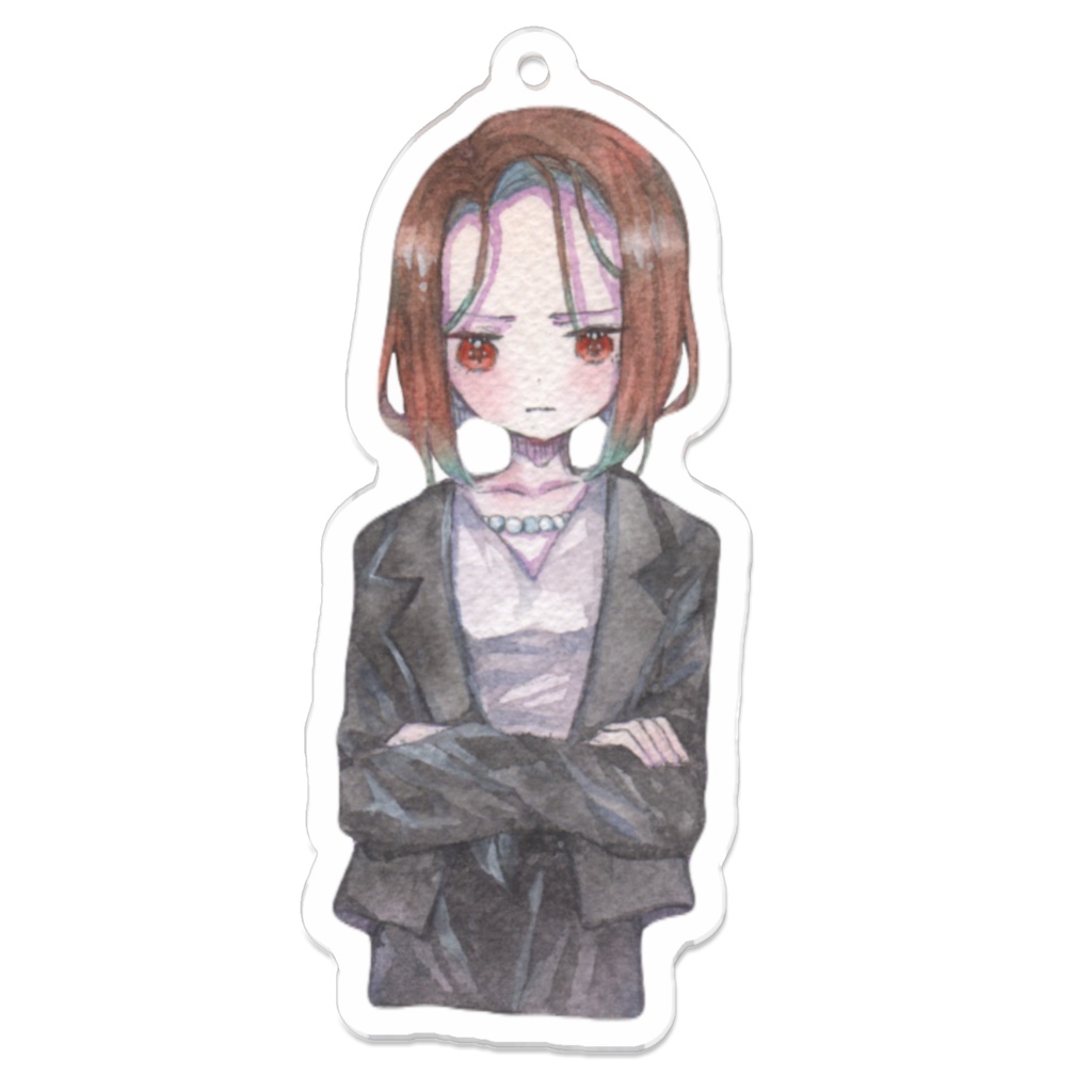 てるてるぼうずは催花雨と【八木花怜アクリルキーホルダー】