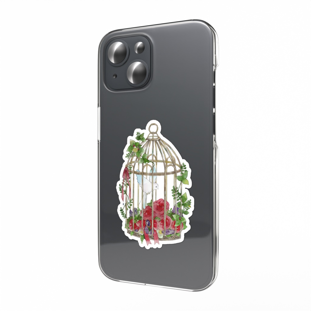 こぼれた世界の憧憬は【鳥籠と鳥ステッカー】