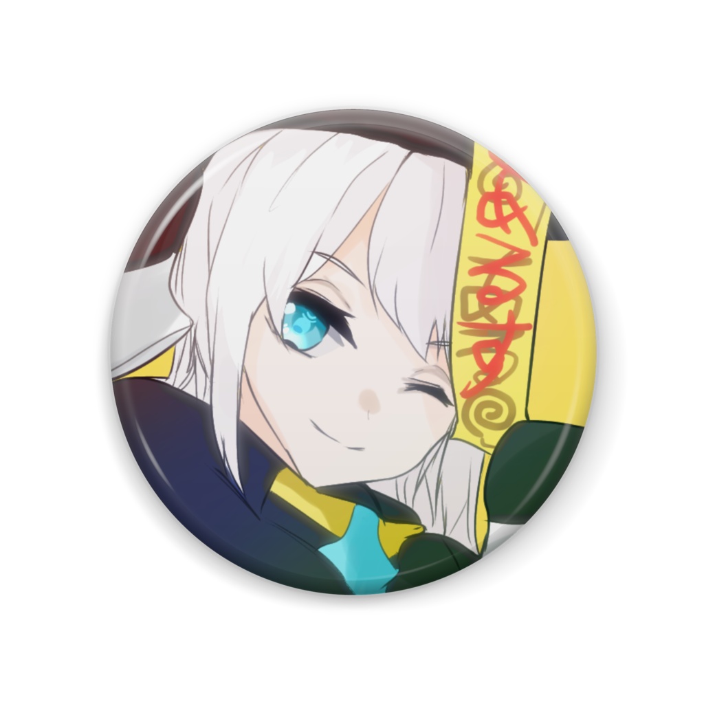 【非公式】ぶるーず キョンシー衣装缶バッジ
