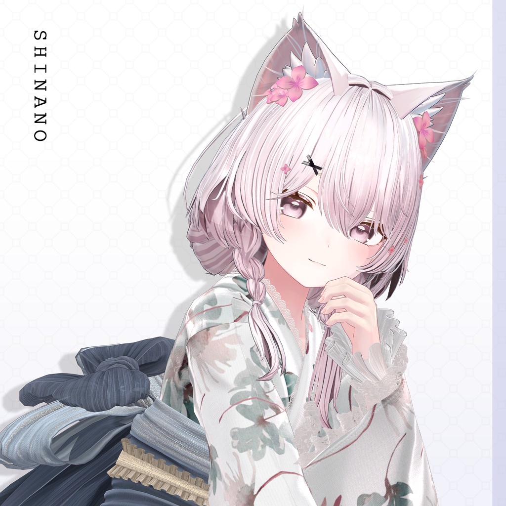 ✨1day Sale✨【VRC Hair】♥ Custom Bob ♥おさげ×お団子×鹿 【花鹿】