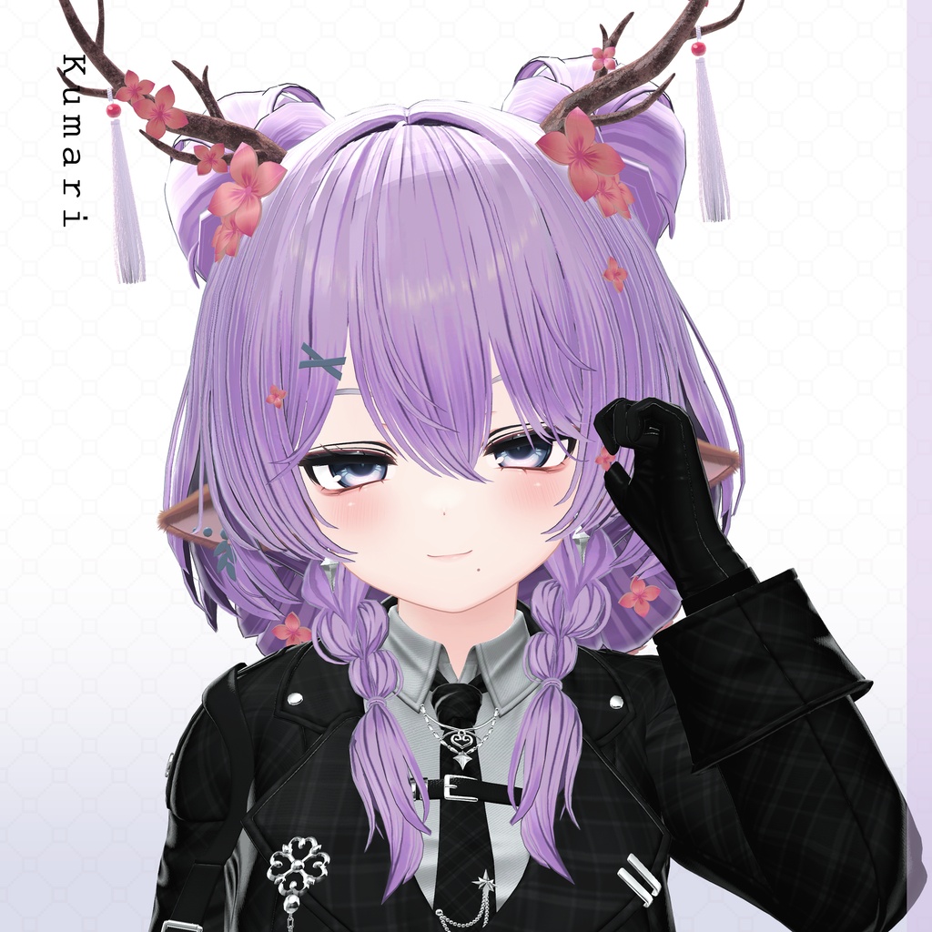 【VRC Hair】♥ Custom Bob ♥おさげ×お団子×鹿 【花鹿】
