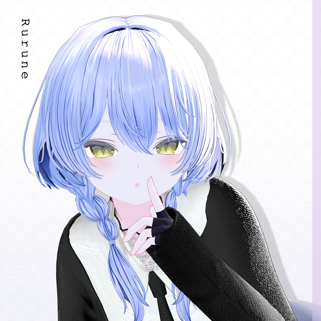 ✨1day Sale✨【VRC Hair】♥ Custom Bob ♥おさげ×お団子×鹿 【花鹿】