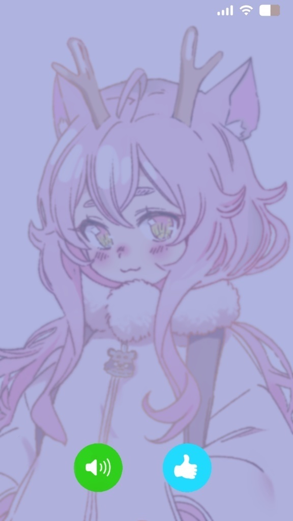 【#配信素材】通話風オーバーレイ【#縦型配信】