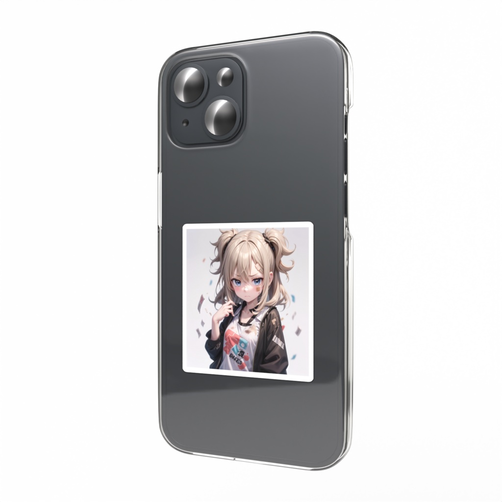 スマホステッカー 負けないもん少女2