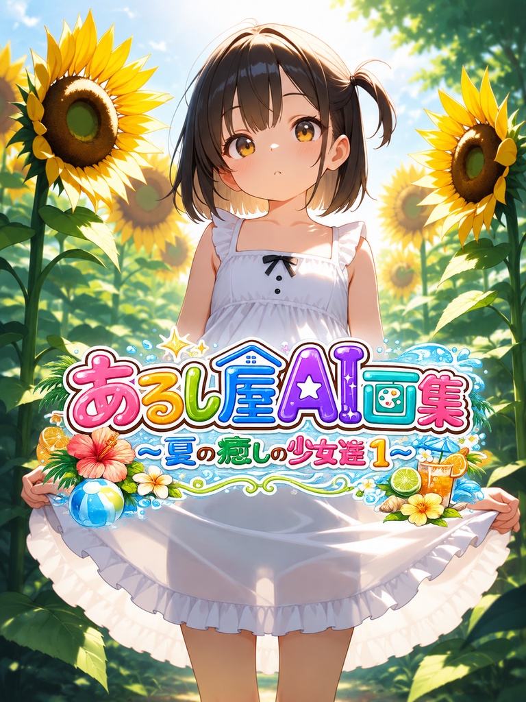 あるし屋AI画集~夏の癒しの少女達1~