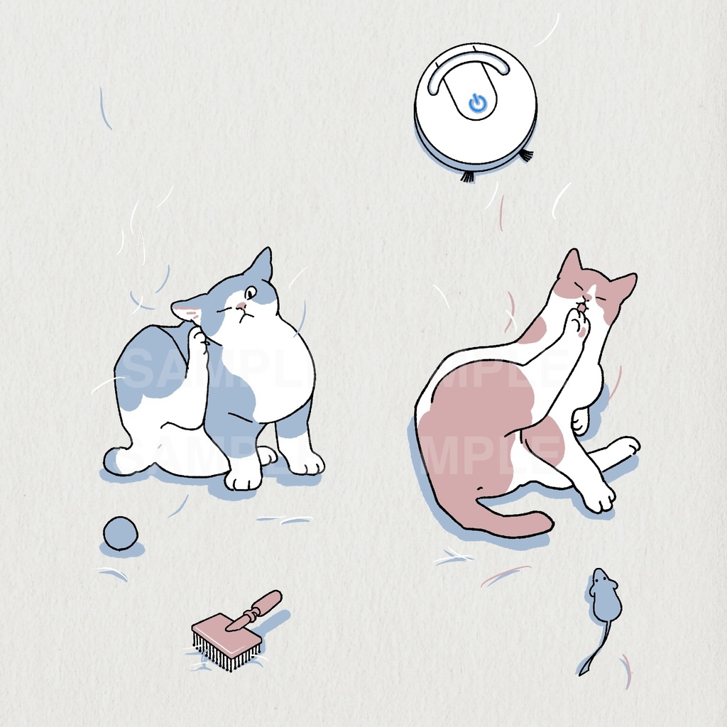 "ねこげとわかいせよ"クリアしおりセット