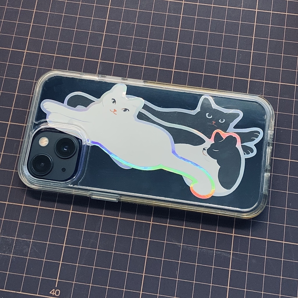 のびてる!ねこのスッテカー