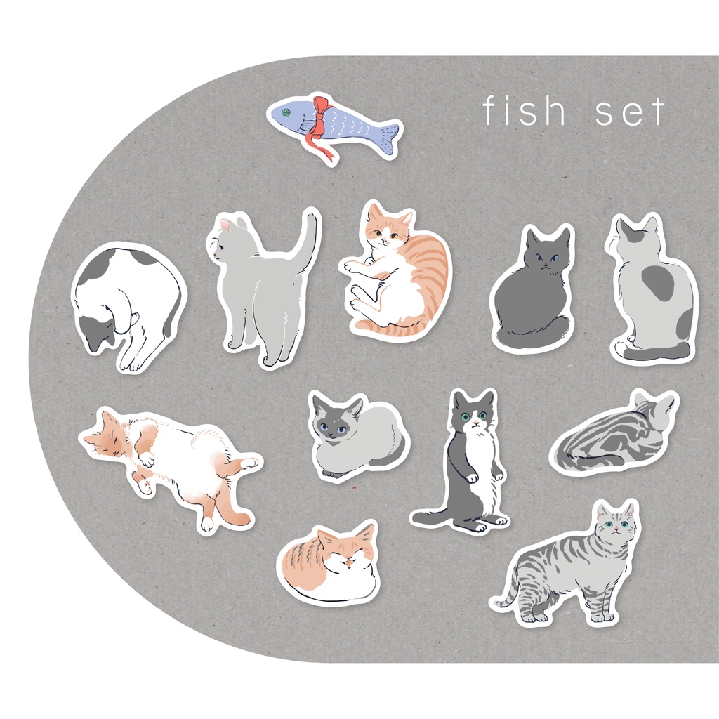 【fish set】フレークシール