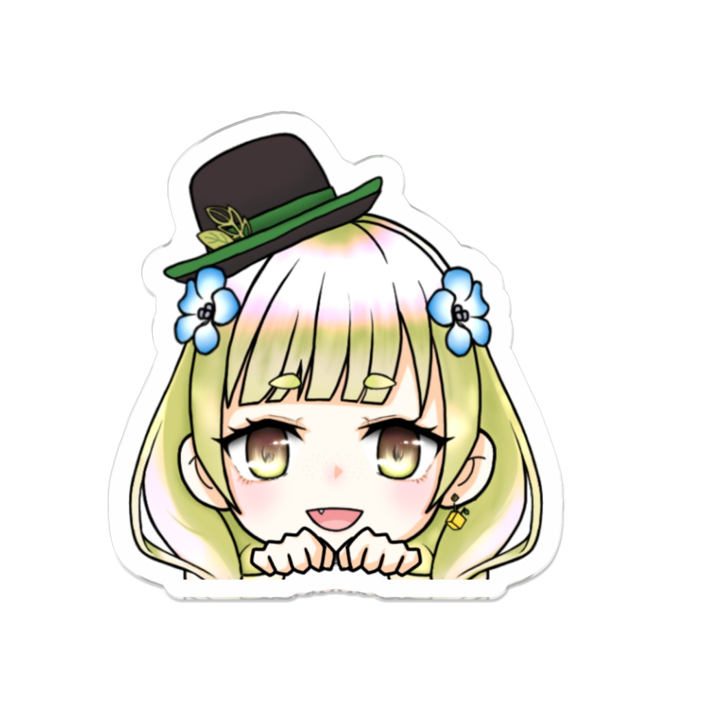 アクリルバッジ - ゆず・きゅーびっく -