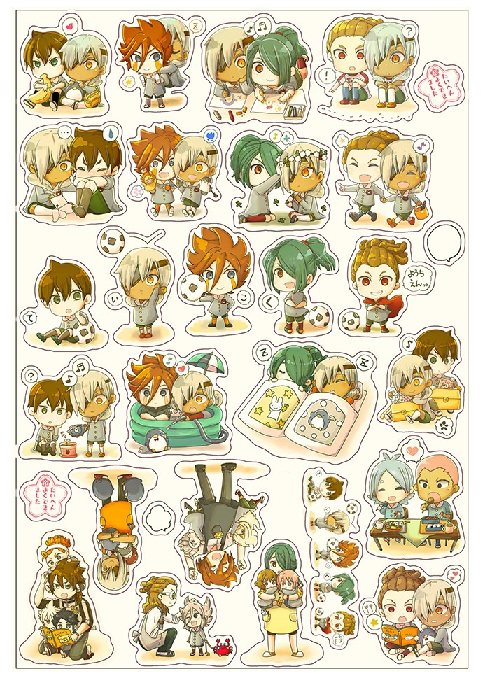📛帝国ようちえん📛フレークシール📛24絵柄+フキダシ&ハンコシール📛