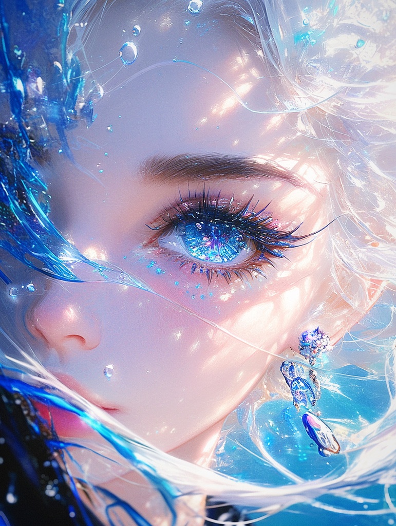 水の中の女の子