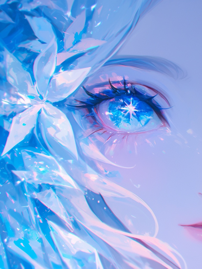 幻想的な女の子の瞳