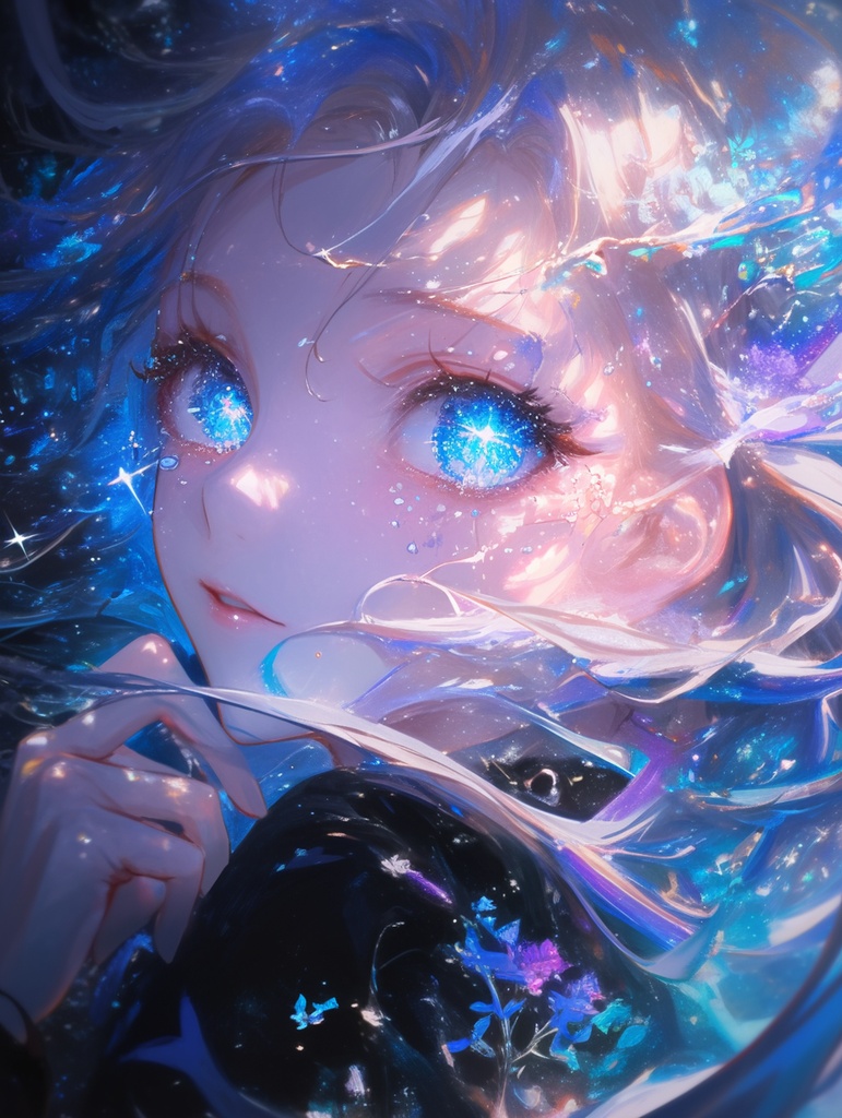 青い瞳の少女