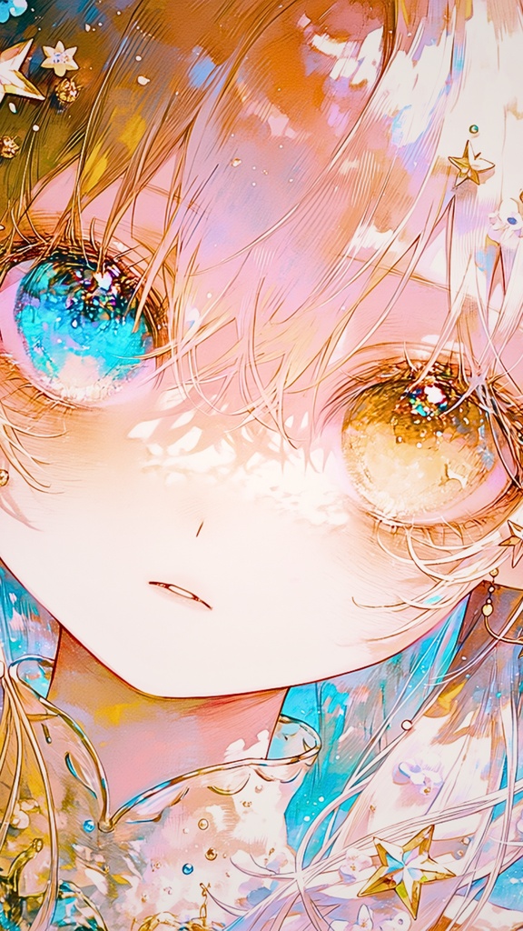 【高解像度】オッドアイの女の子