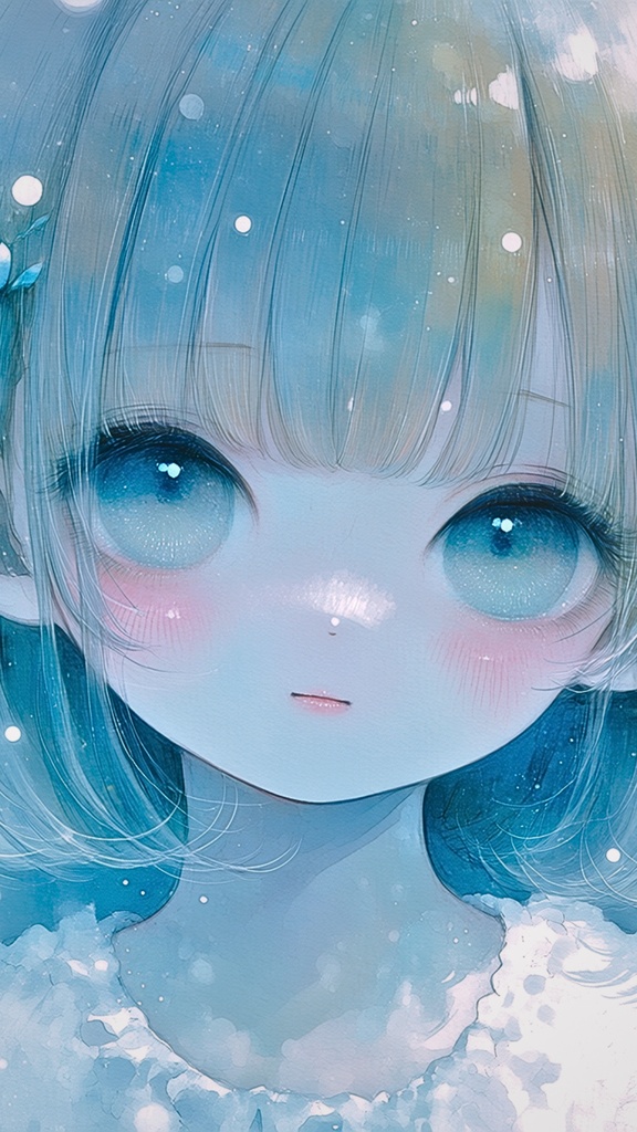 【高解像度】真っ直ぐ見つめる女の子②