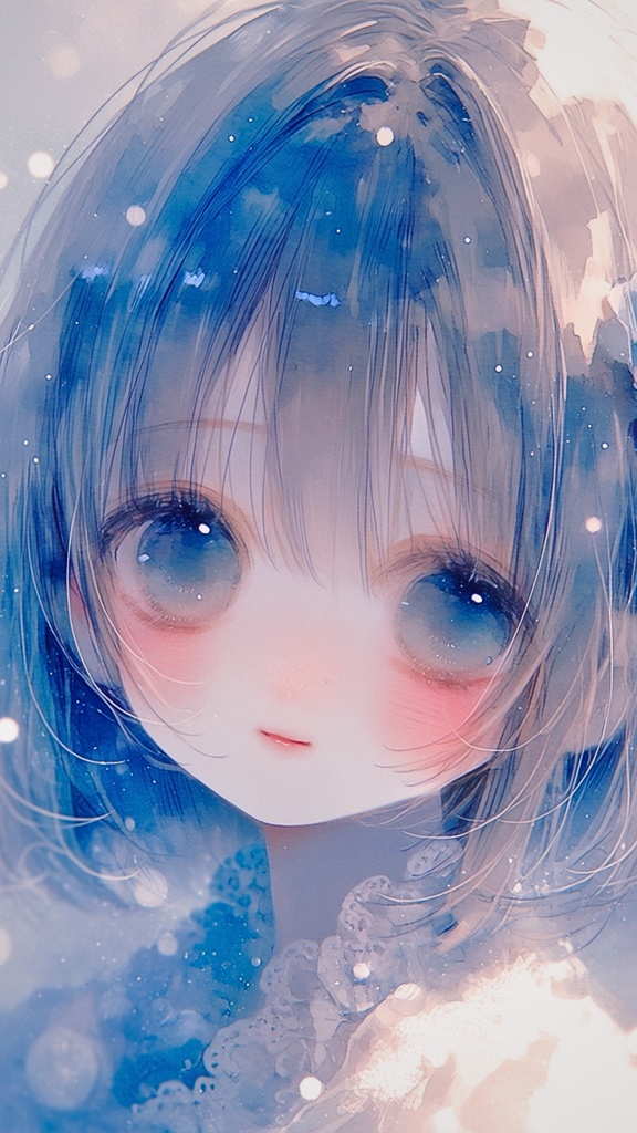 【高解像度】真っ直ぐ見つめる女の子④
