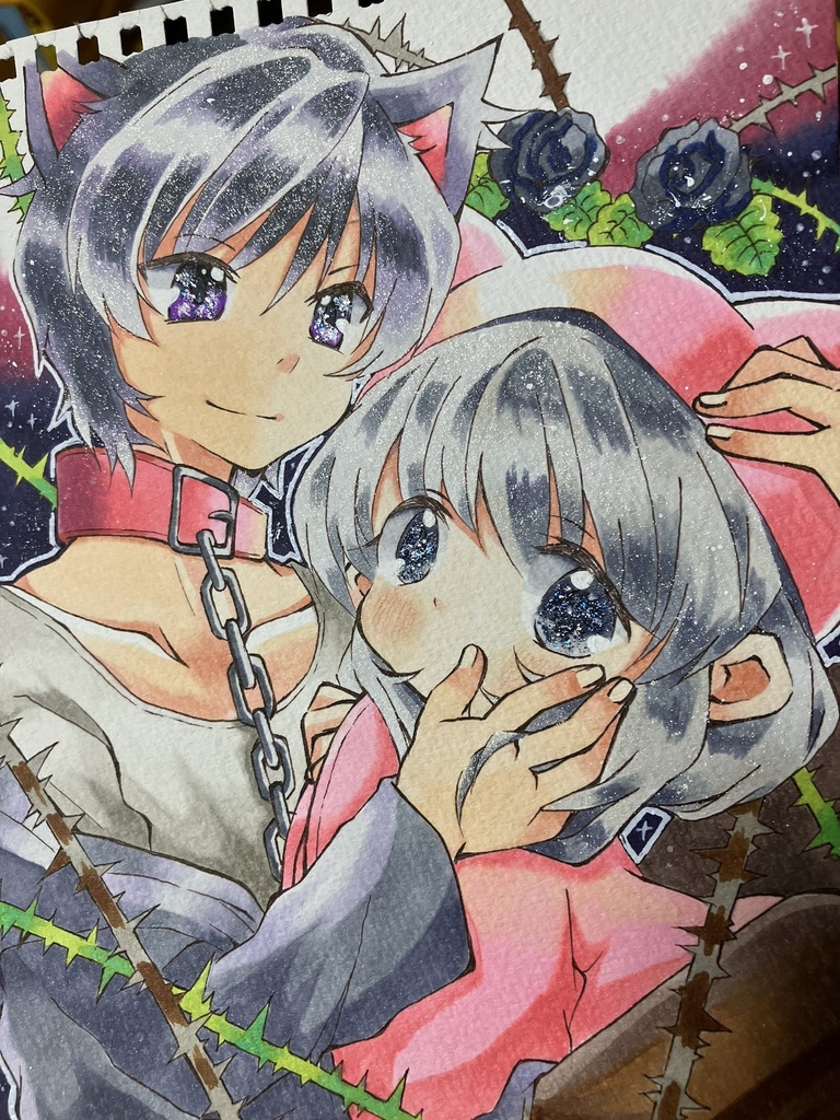 イラストオーダー★狼様★夢絵★コピック★手描きイラスト★アナログイラスト★ イラストオーダー ♡ 夢絵 | SKIMA（スキマ）