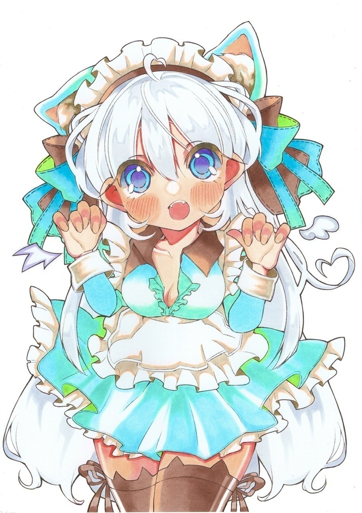 【新作・A4サイズ】ねこみみメイド