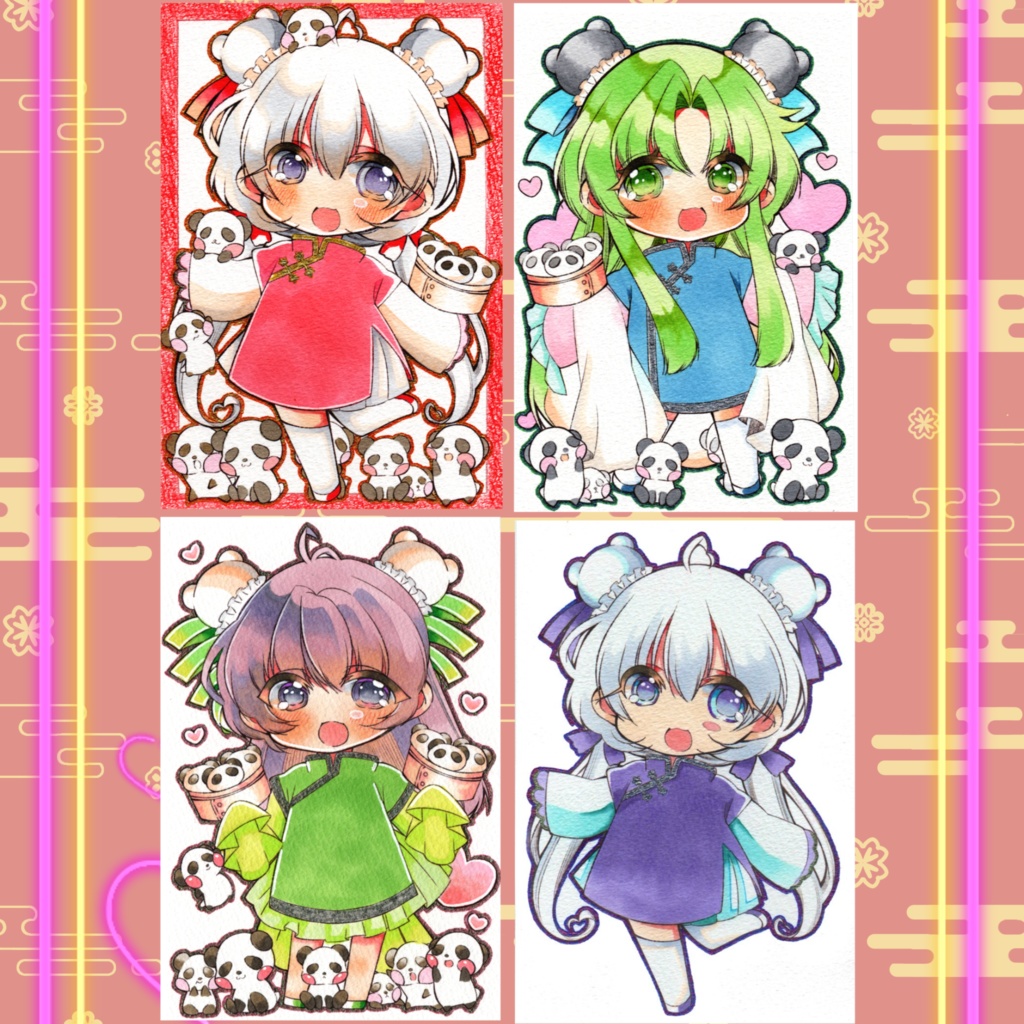 【ポスカサイズ】チャイナっ娘(デフォルメ)