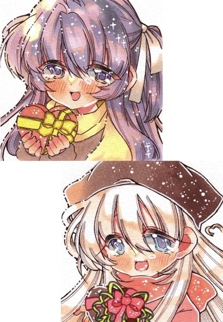 【正方形原画】約9センチ