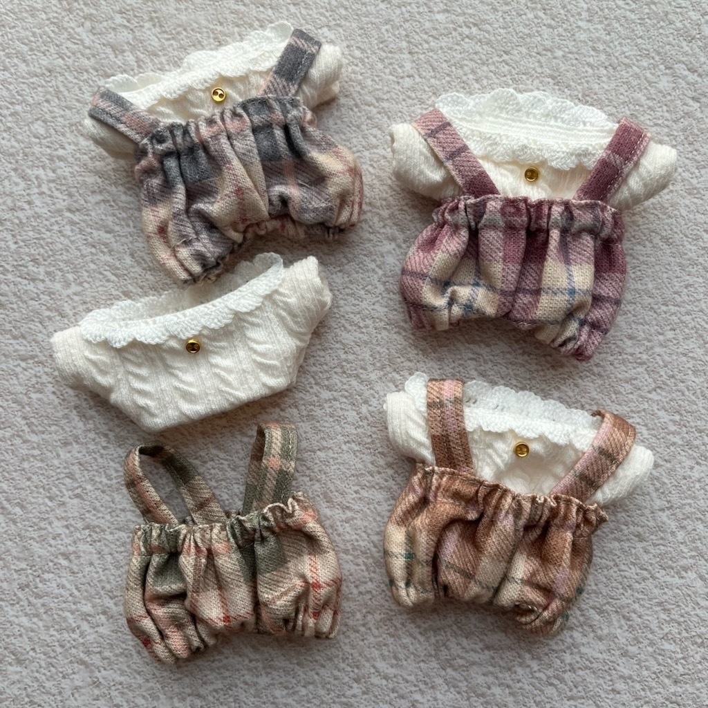 チェックかぼちゃぱんつサロペット