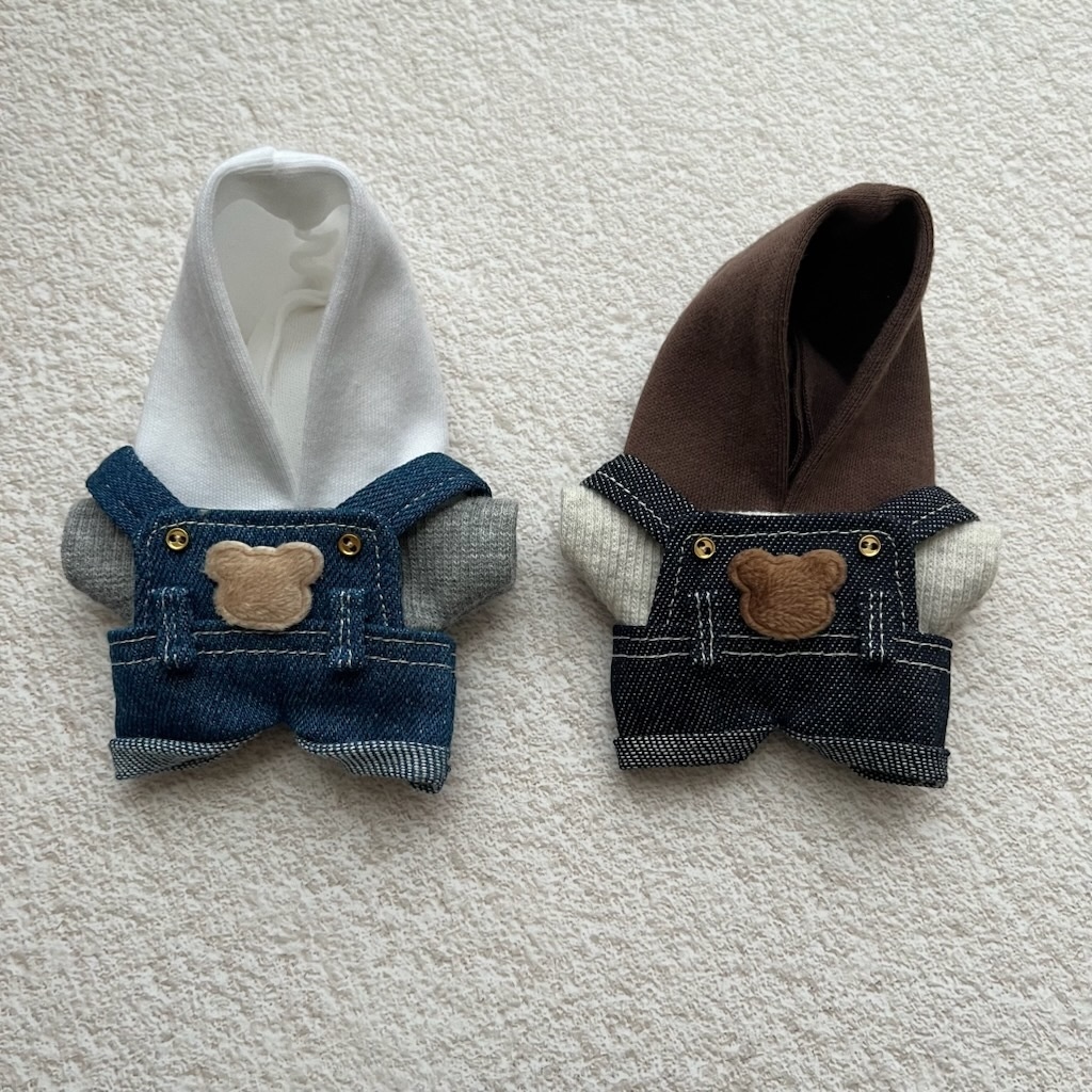 パーカーサロペットくま