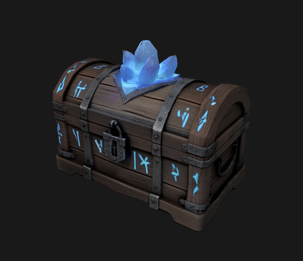 異世界にありそうな宝箱と鍵