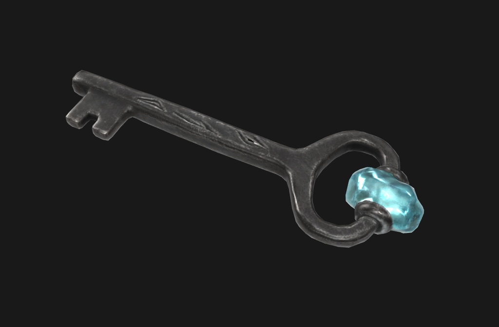 異世界にありそうな宝箱と鍵