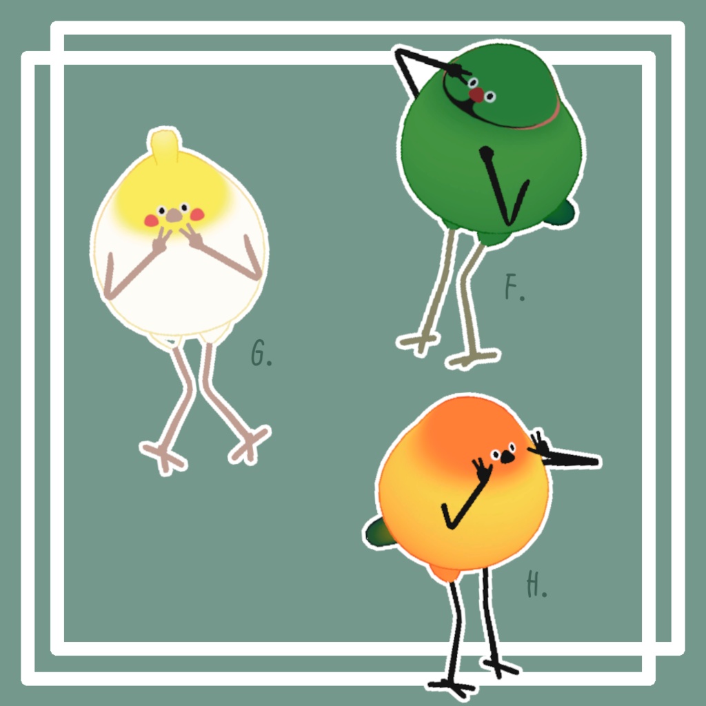 【Bird/鳥対応】ピースPoseF-J