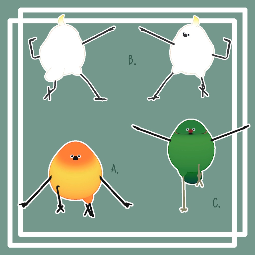 【Bird/鳥対応】特戦隊PoseA-E
