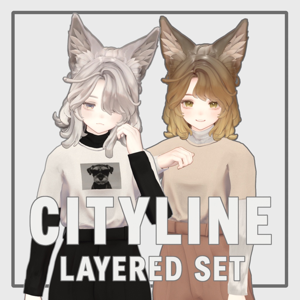 【FREE/セット衣装】Cityline Layered Set【マリシア対応】