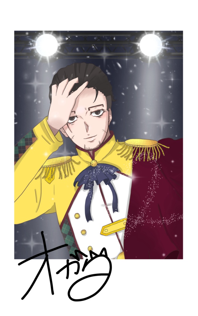 アイドル風フォトカード 箔押し