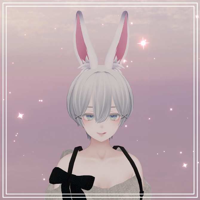 VRChat想定【PB対応】うさ耳セット
