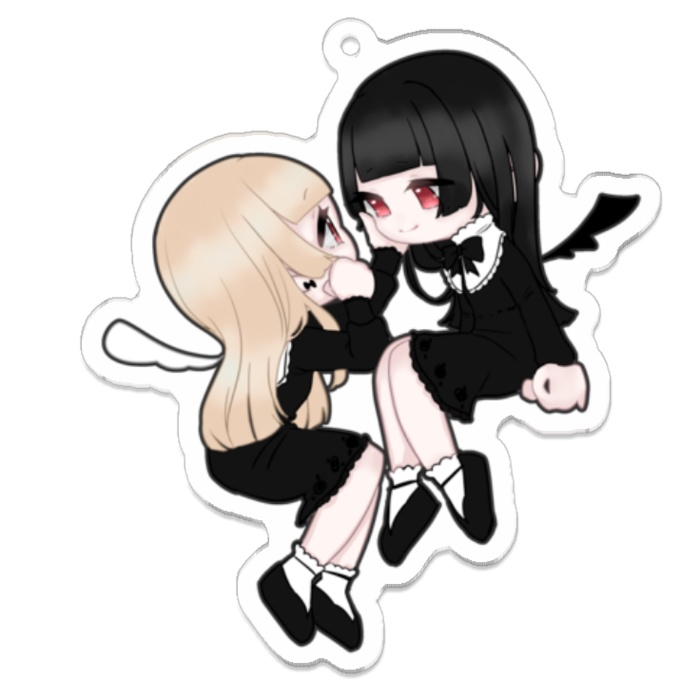 2022 1周年記念 天使と悪魔のアクリルキーホルダー