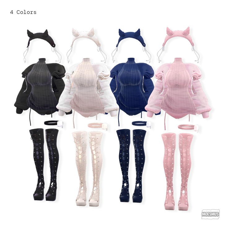 Devil Darling【6 Parts Clothing Set】_MOESMUS