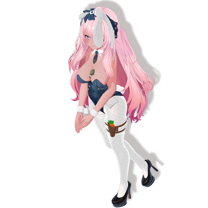 Indigo Bunny Girl Clothing Set