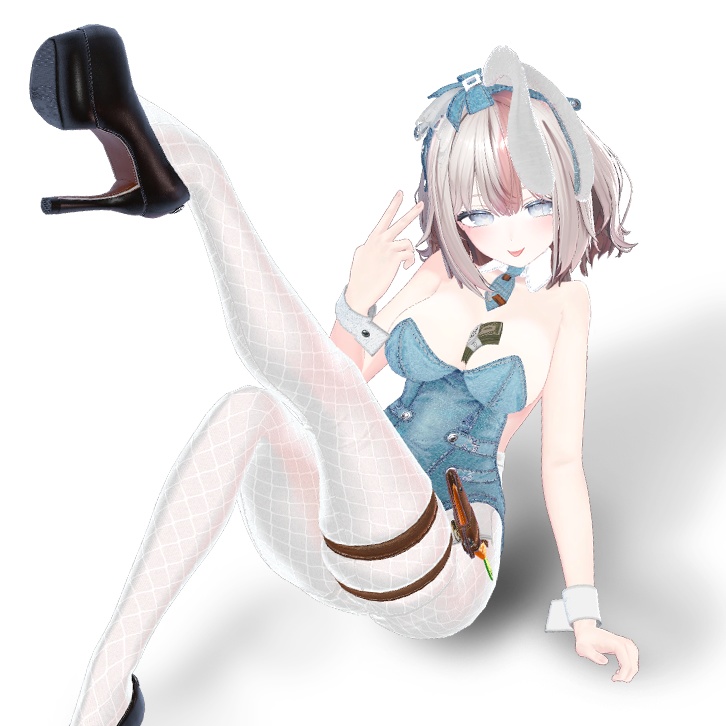 Indigo Bunny Girl Clothing Set